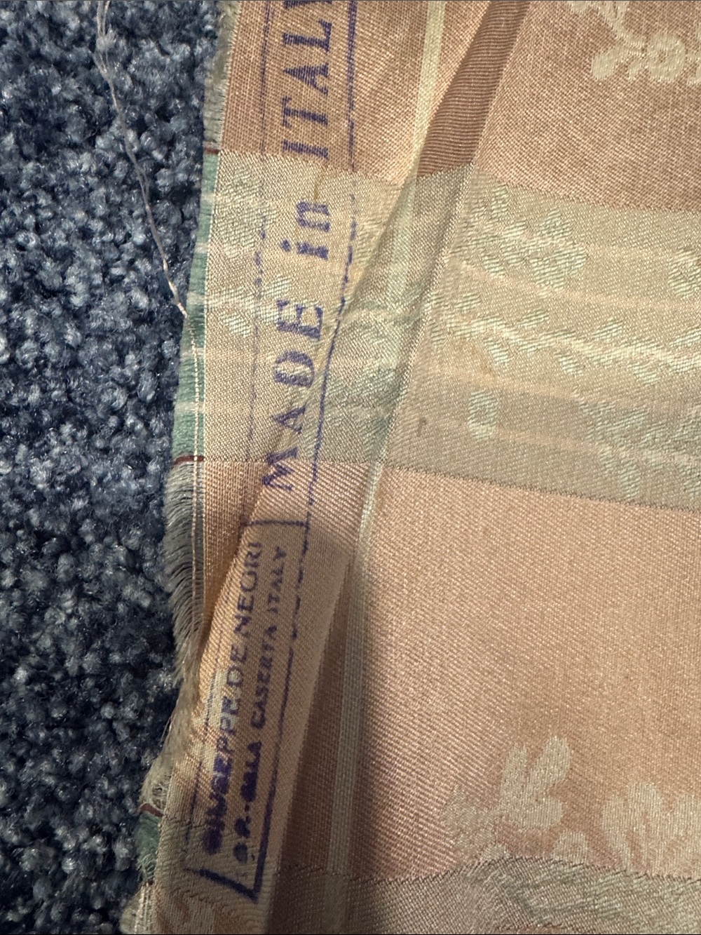 Classic Cream and Sage Giuseppe De Negri Fabric. 50”x 3 yards. - Picture 6 of 6